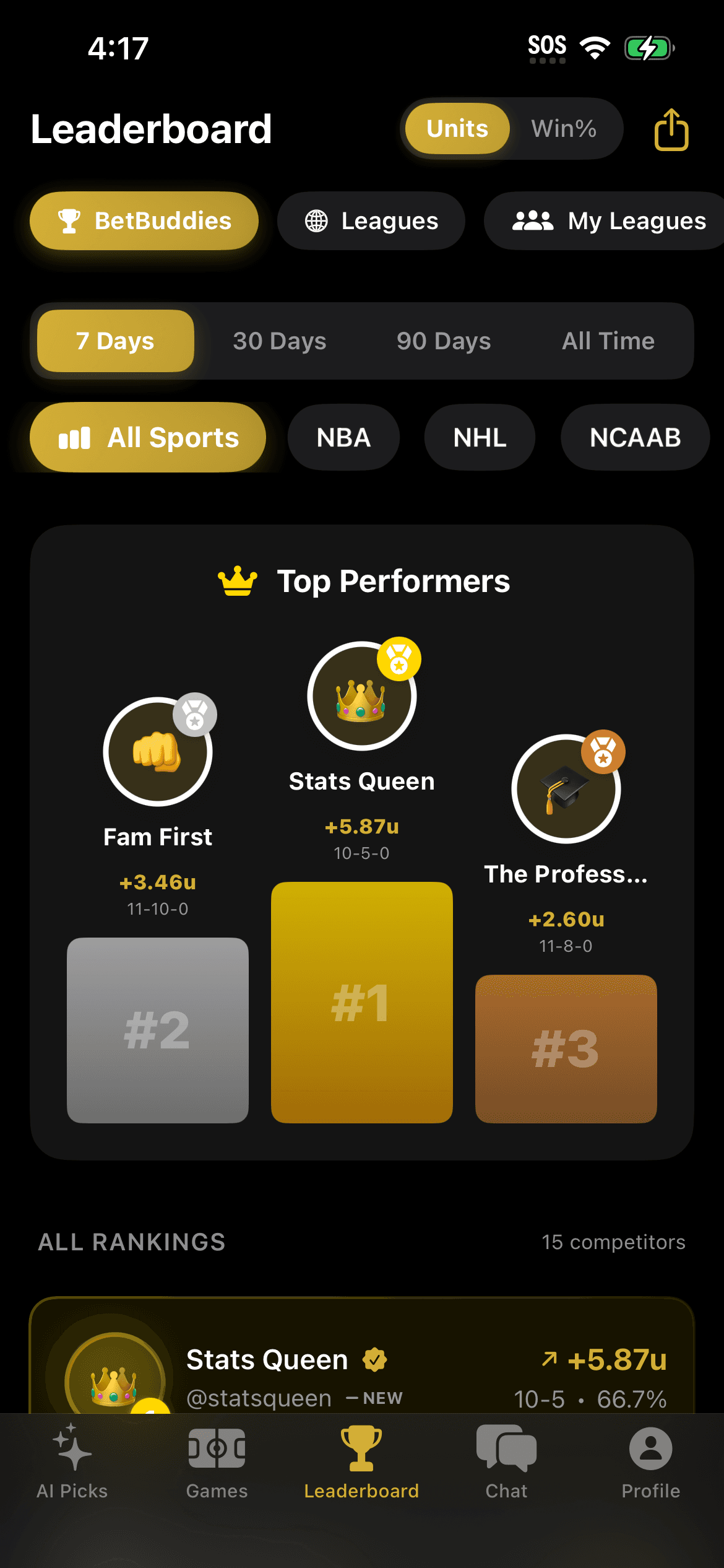 Bet Buddies app screenshot 6
